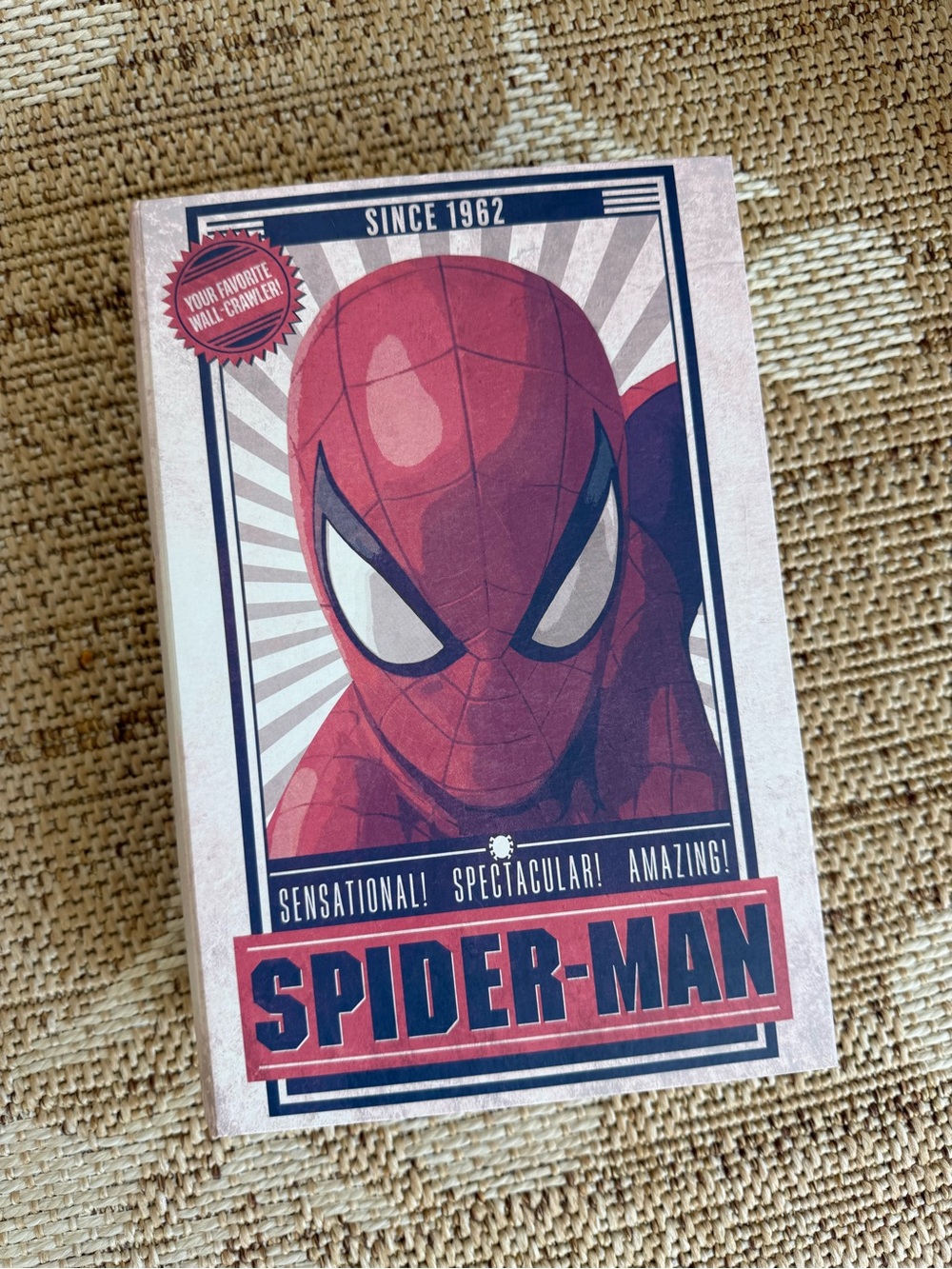 Magnetic Lid Spiderman Storage Book